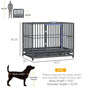 The Ultimate Heavy Duty Metal Pet Crate for Your Furry Friend