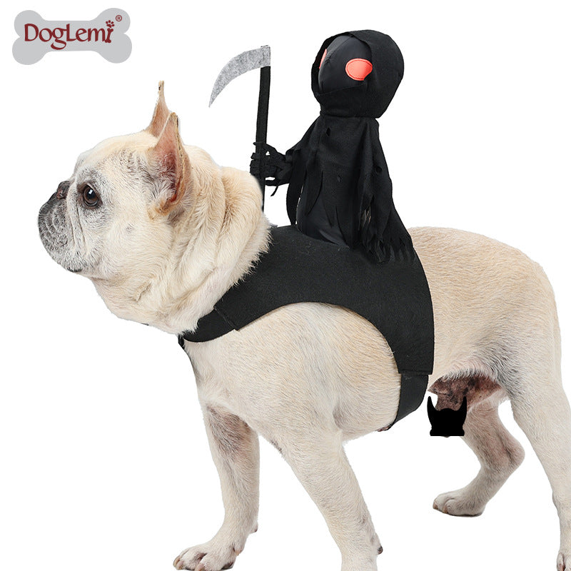 Unleash the Fun This Halloween with the Dark Harvest Knight Halloween Pet Costume