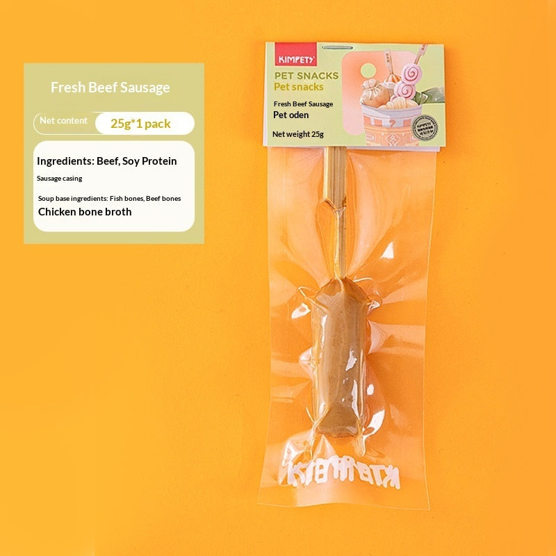 Why Your Pet Deserves the Best: New Pet Treats Dried Meat Skewers Oden Sticks