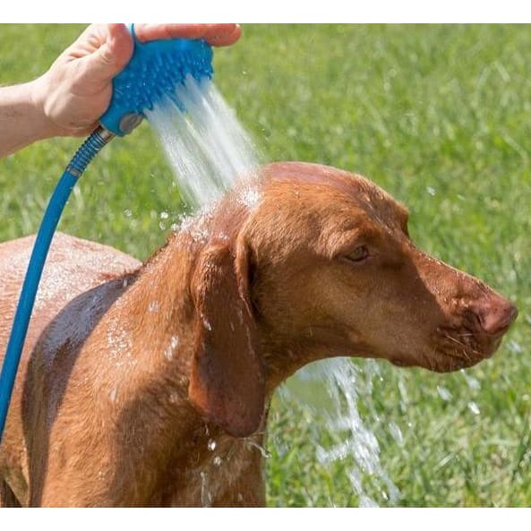 Pet Bathing Glove With Silicone Nozzle And Massage Shower Brush
