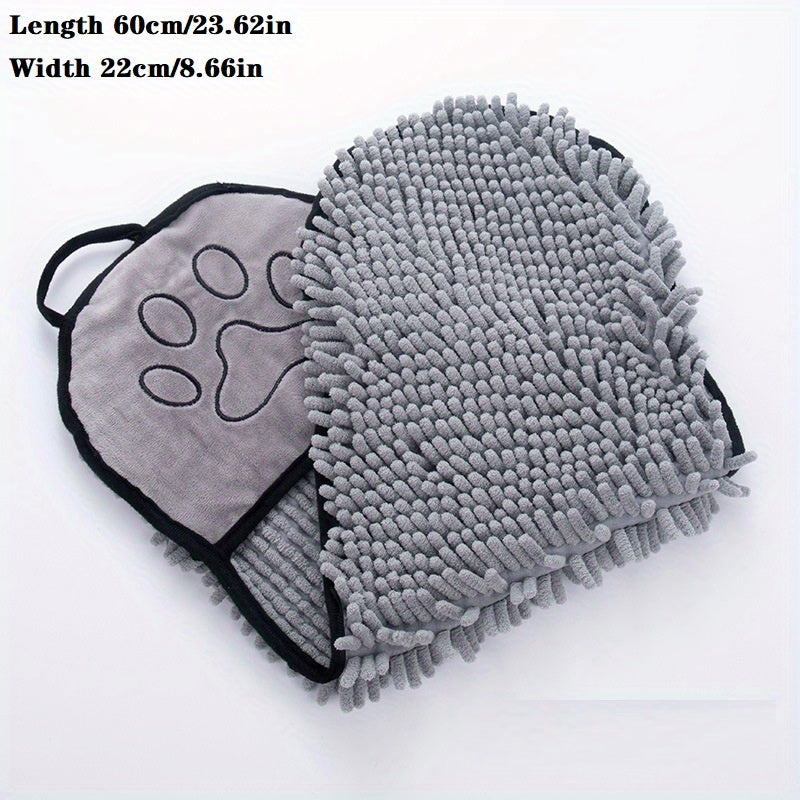 Microfiber Quick Dry Pet Towel With Hand Pockets For Fast Absorption