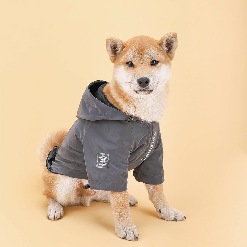 Pet Rainproof Jacket Hooded Clothes