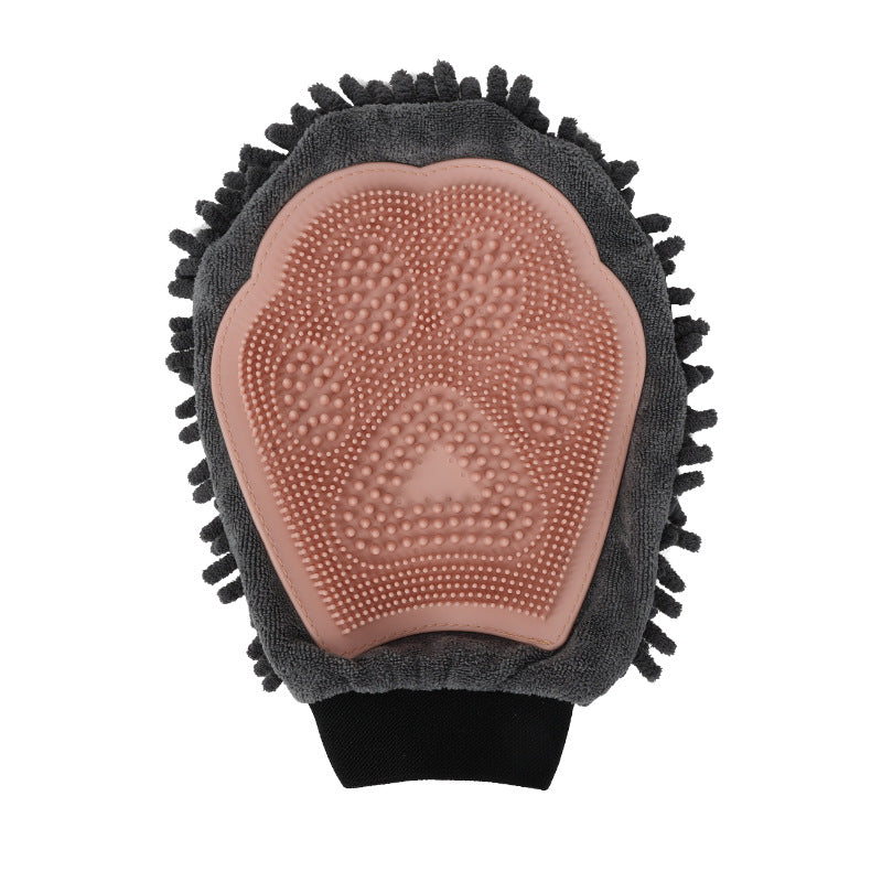 2-In-1 Pet Bathing Grooming Glove For Brushing And Massage Use