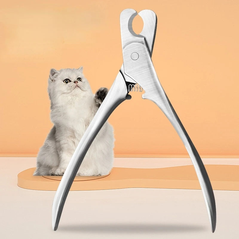 Professional Pet Nail Clipper With Safety Stainless Steel Trimming Tool