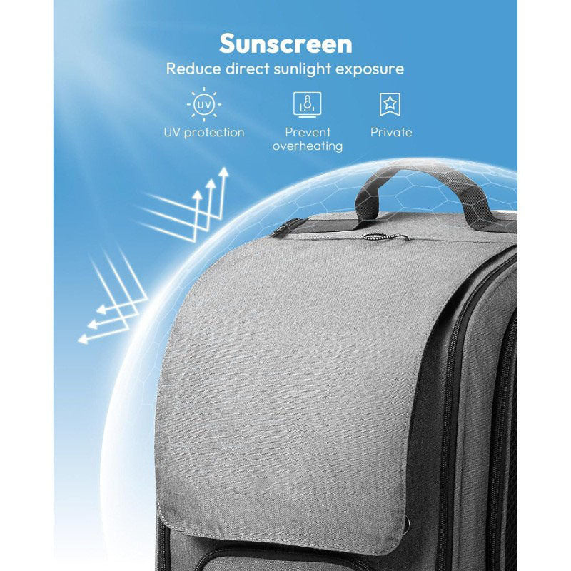 Portable Aviation Style Pet Backpack For Travel And Outdoor Use