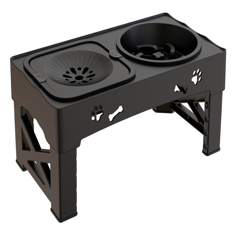 Pet Stainless Steel Feeder Double Bowl Integrated Lifting Bowl