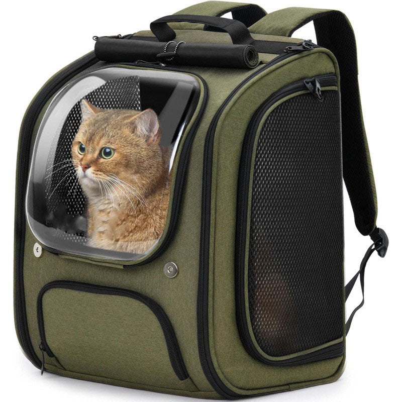 Portable Aviation Style Pet Backpack For Travel And Outdoor Use