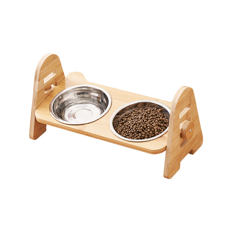 Oblique Mouth Pet Cervical Spine Protection Drinking Bowl