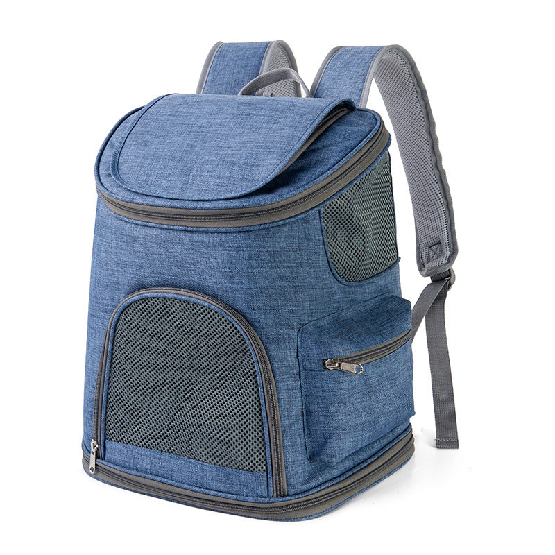 Pet Oxford Cloth Portable Shoulder Backpack Bag