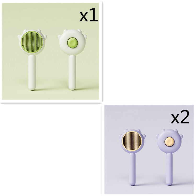 Pet Grooming Comb With Massage Function For Easy Hair Removal