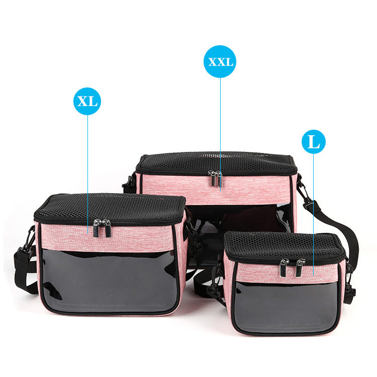 Crossbody Pet Carrier Bag For Small Animal Travel Cage