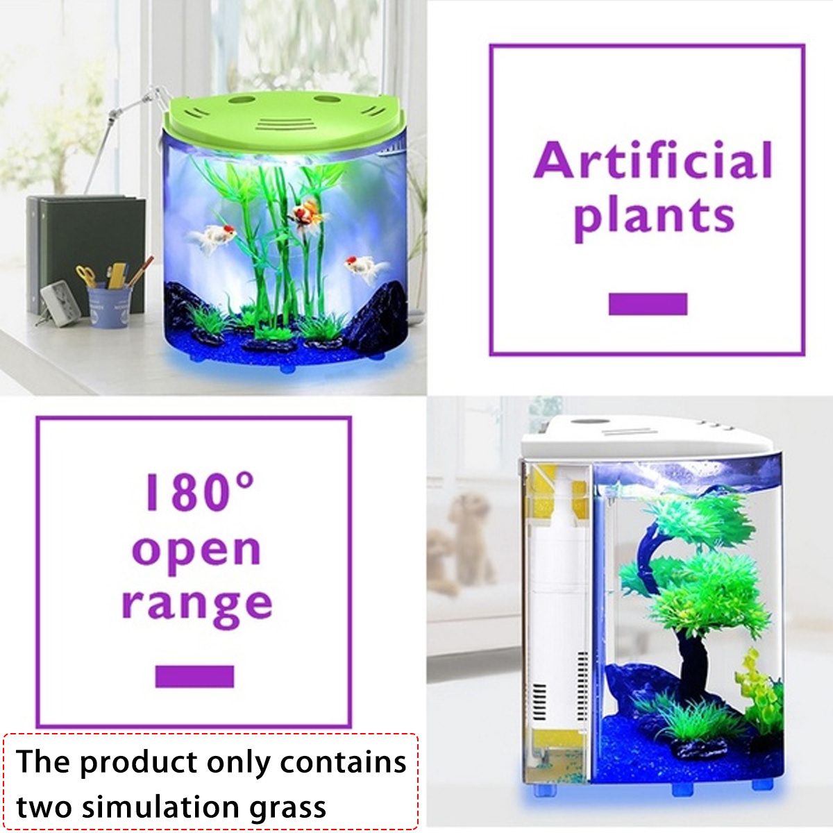 Ecological Acrylic Pet Tank Transparent Aquatic Habitat