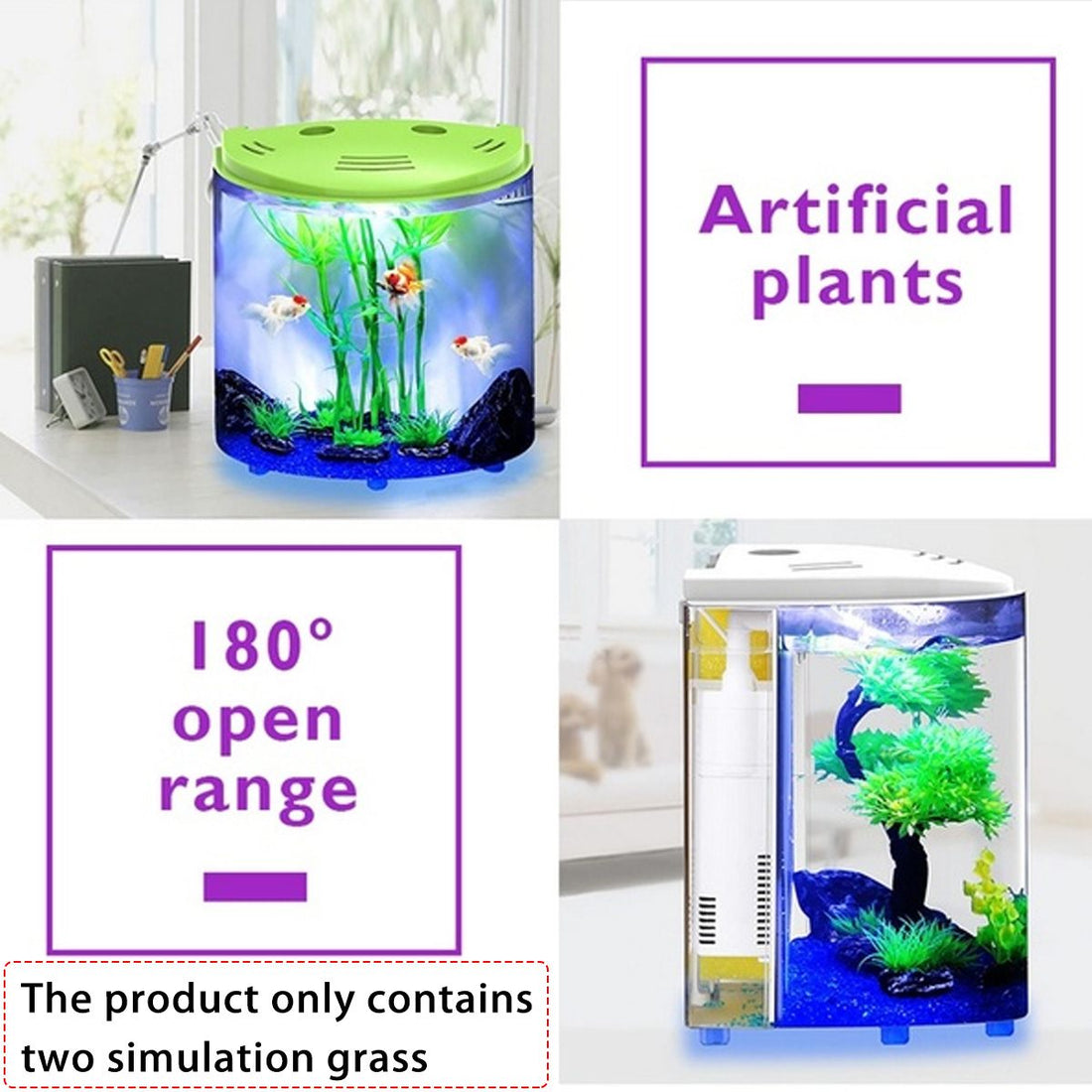 Ecological Acrylic Pet Tank Transparent Aquatic Habitat