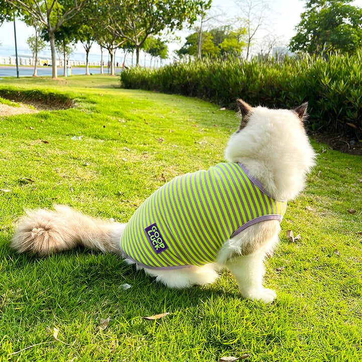 Pet Cool Breathable Striped Vest Clothes