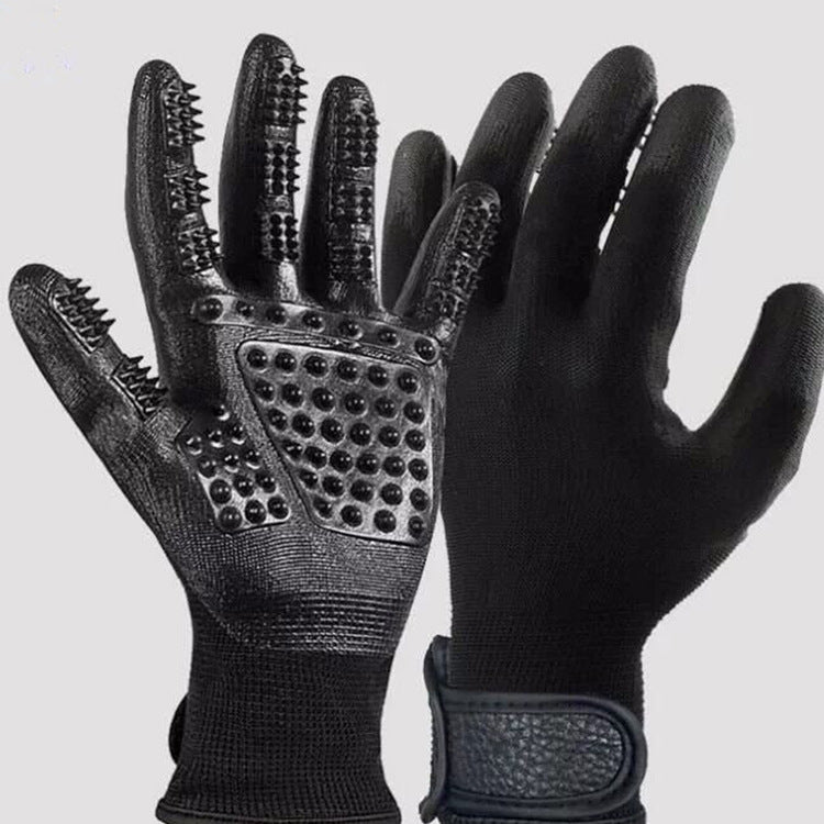 Pet Grooming Glove For Shedding Removal And Massage Cleaning Tool