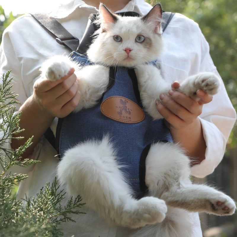 Portable Pet Backpack For Spring Outdoor Travel Use