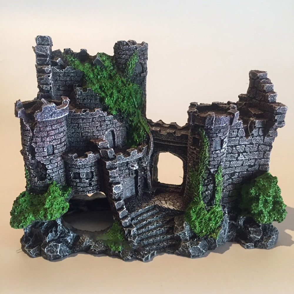 Resin Castle Decoration For Pet Tank Aquatic Display