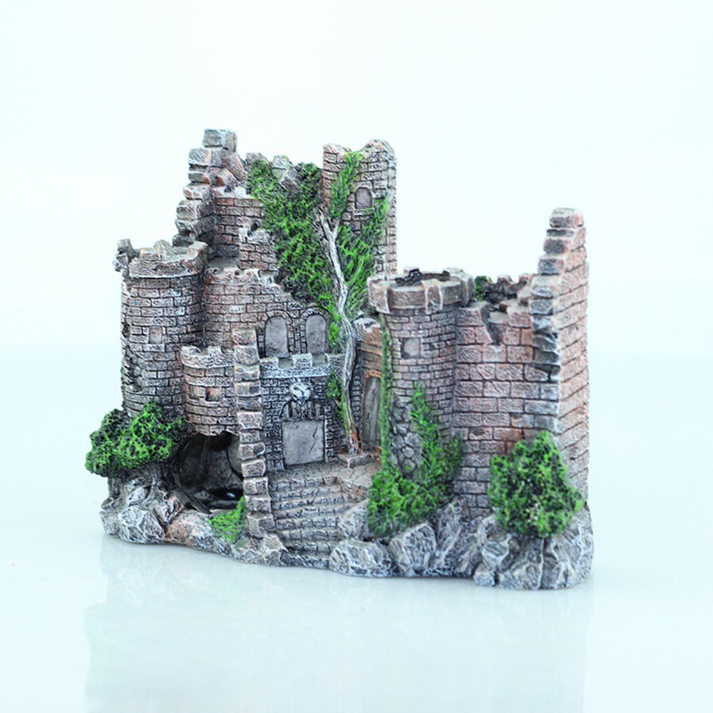 Resin Castle Decoration For Pet Tank Aquatic Display