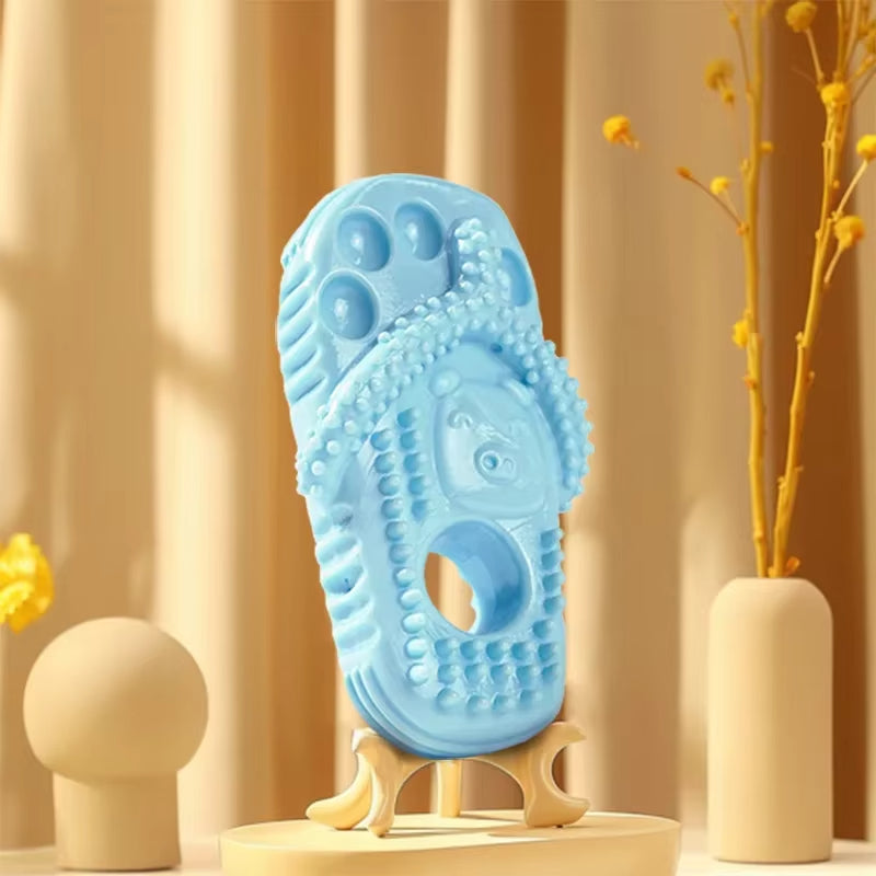 Durable Pet Chewing Slipper Toy Teething Rubber Dental Health Toy