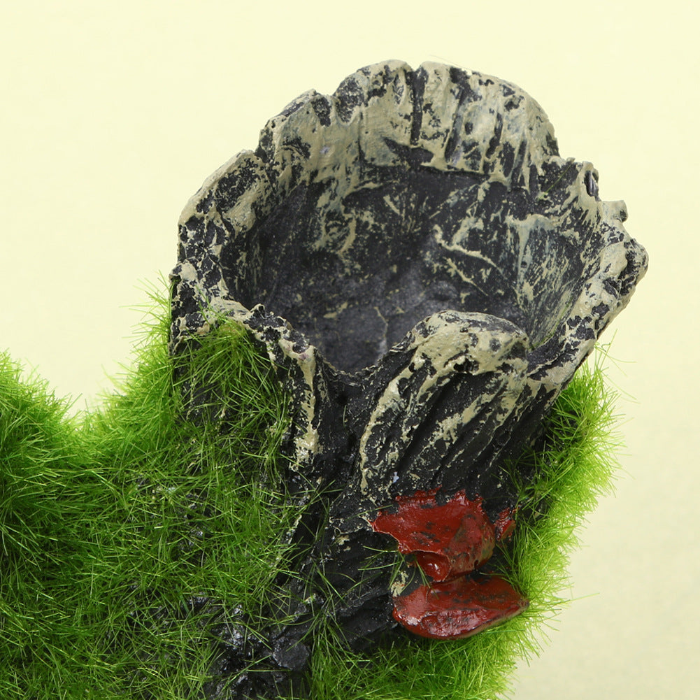 Moss Tree Root Decoration For Pet Tank Shrimp Habitat Shelter