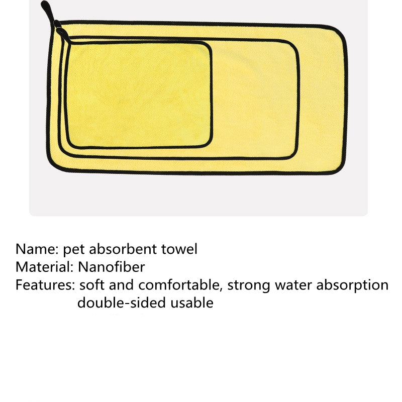 Pet Absorbent Towel Multi-size High Quality Pet Bath Towel