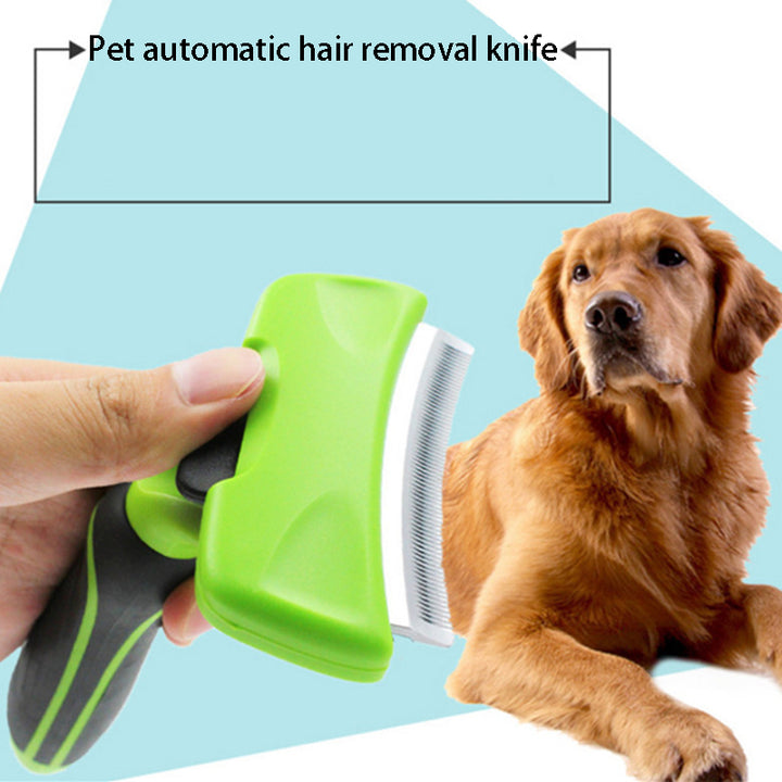 Pet Deshedding Grooming Comb For Effective Hair And Undercoat Removal