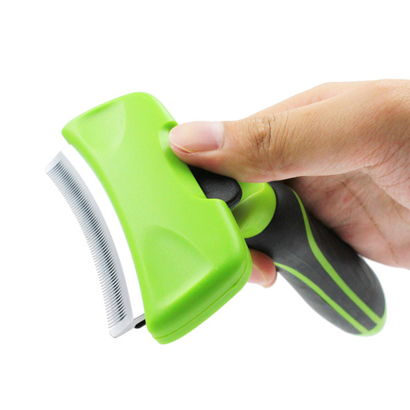 Pet Deshedding Grooming Comb For Effective Hair And Undercoat Removal