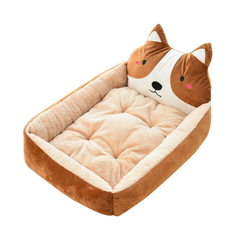Pet Large Warm Cozy Soft Fleece Nest Bed