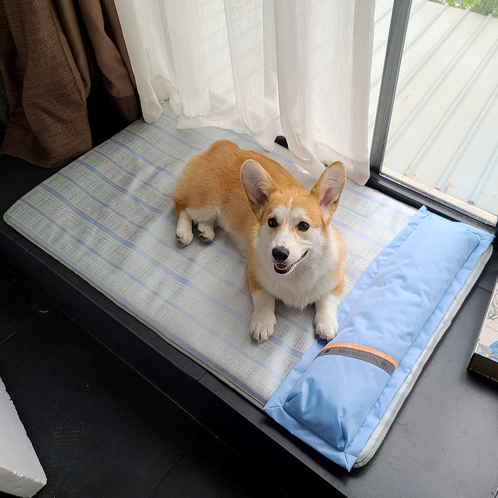 Pet Cooling Sleeping Mat Anti Bite Hair Resistant Summer Bed