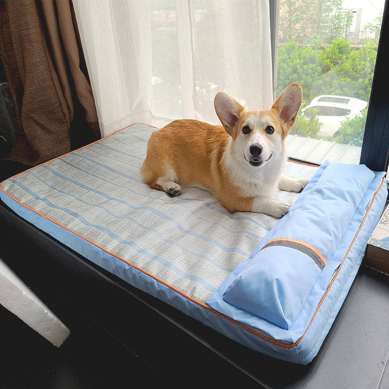 Pet Cooling Sleeping Mat Anti Bite Hair Resistant Summer Bed