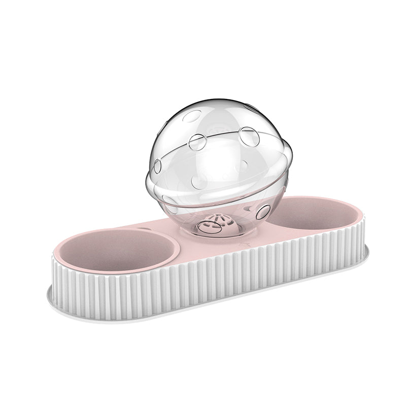 Plastic Pet Automatic Feeder Drinking Water Bowl