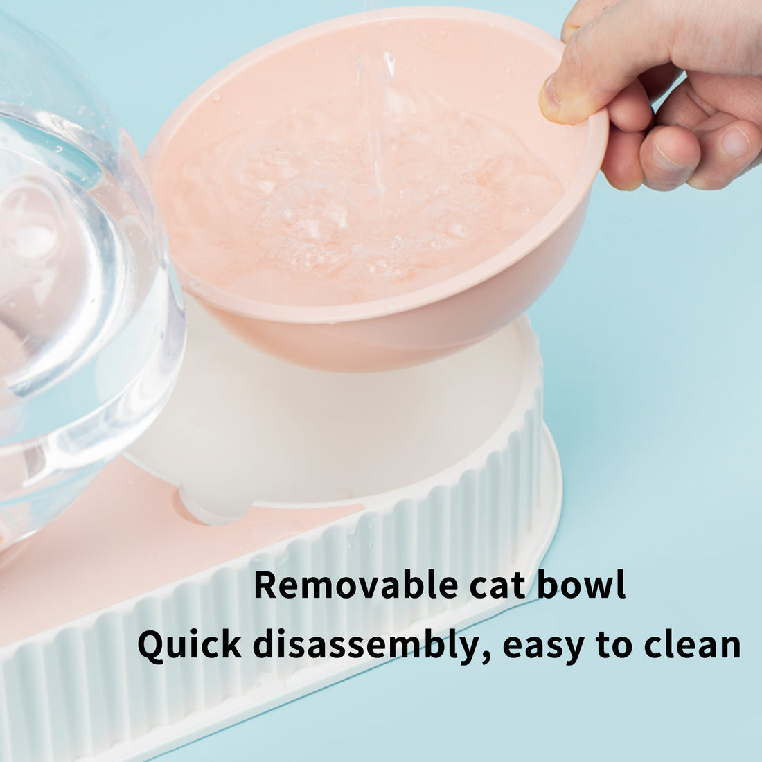 Plastic Pet Automatic Feeder Drinking Water Bowl
