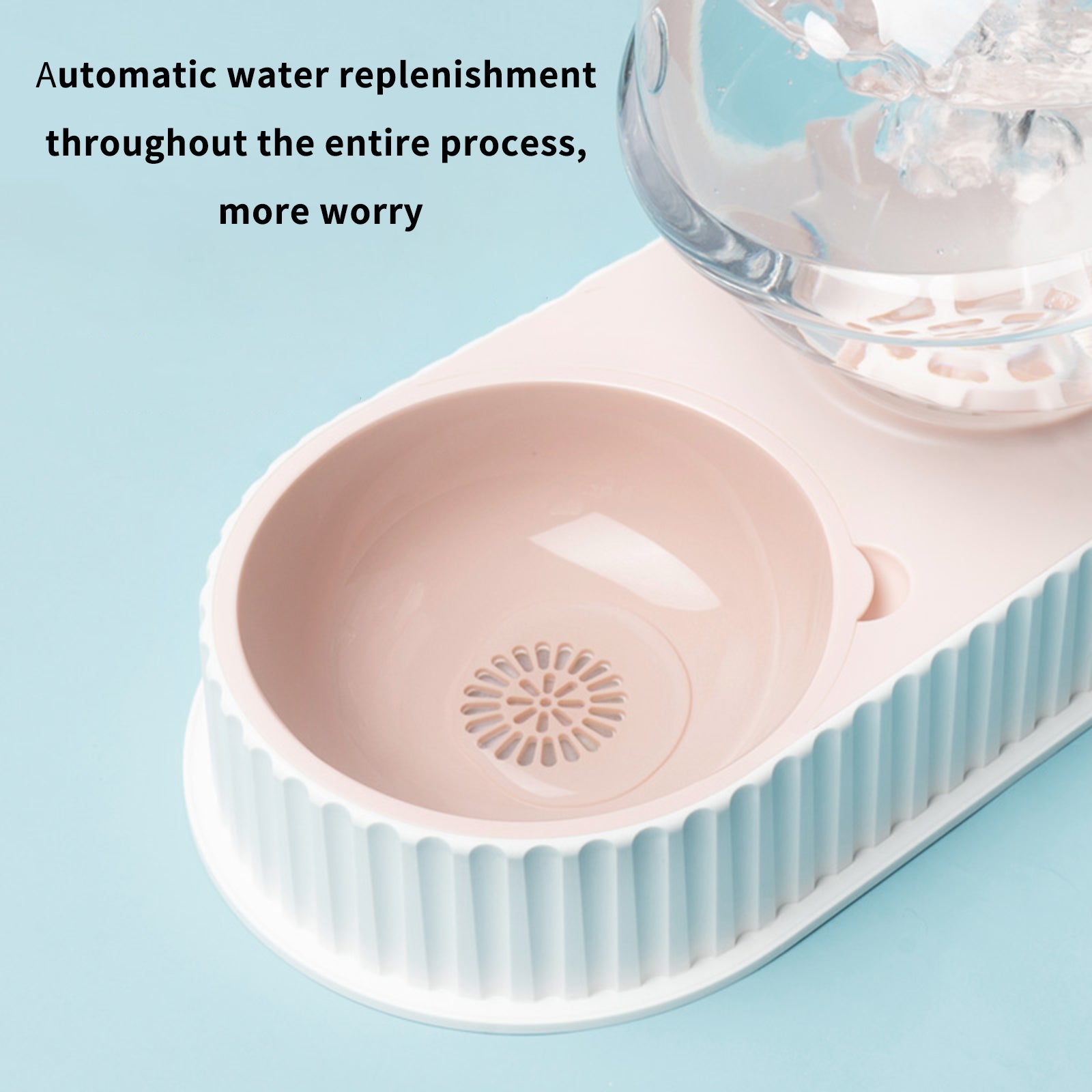 Plastic Pet Automatic Feeder Drinking Water Bowl