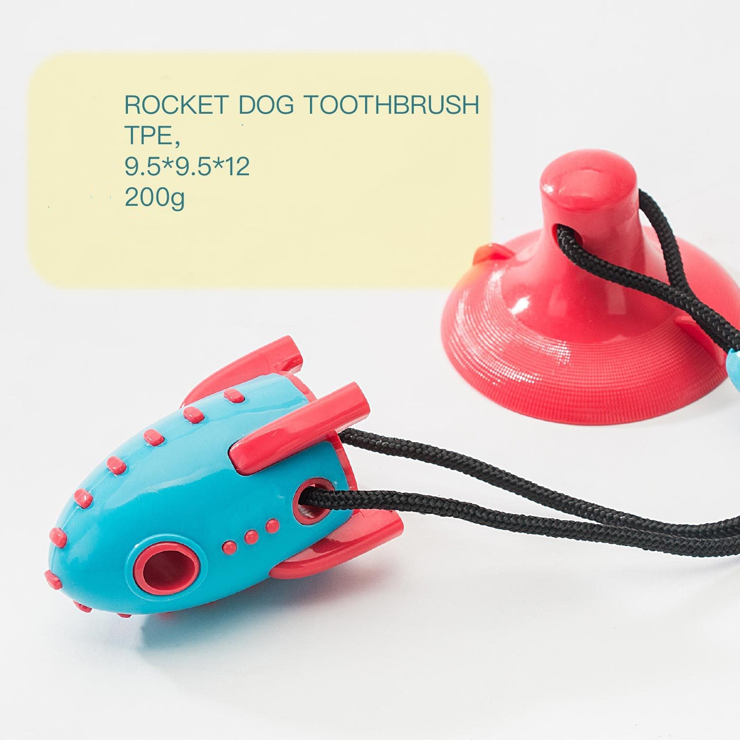 Rocket Pet Food Dispensing Bite Resistant Interactive Pet Toy