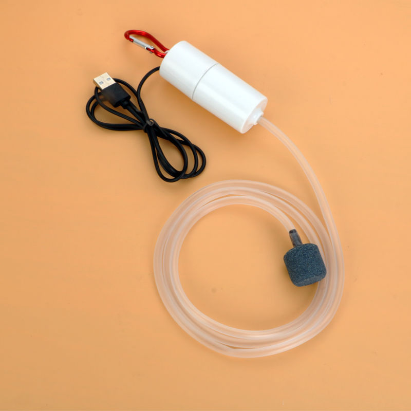 USB Oxygen Air Pump For Pet Tank Portable Silent Aeration