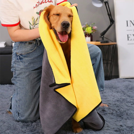 Super Absorbent Quick Drying Pet Bath Towel For Fast Drying Use