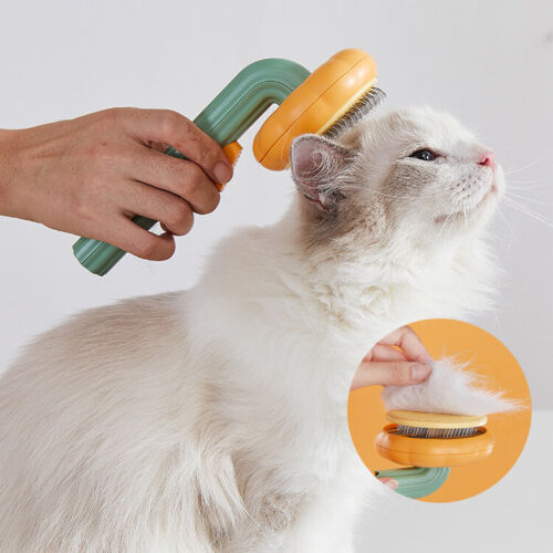 Self Cleaning Pet Grooming Brush For Removing Undercoat And Mats
