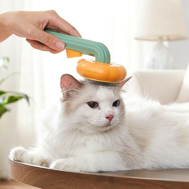 Self Cleaning Pet Grooming Brush For Removing Undercoat And Mats