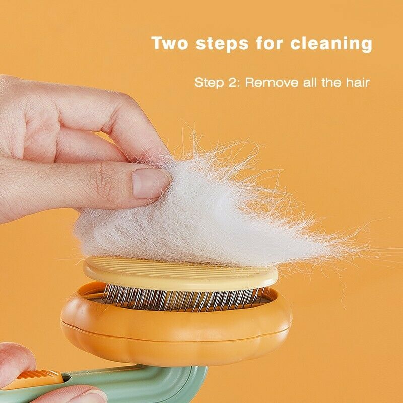 Self Cleaning Pet Grooming Brush For Removing Undercoat And Mats