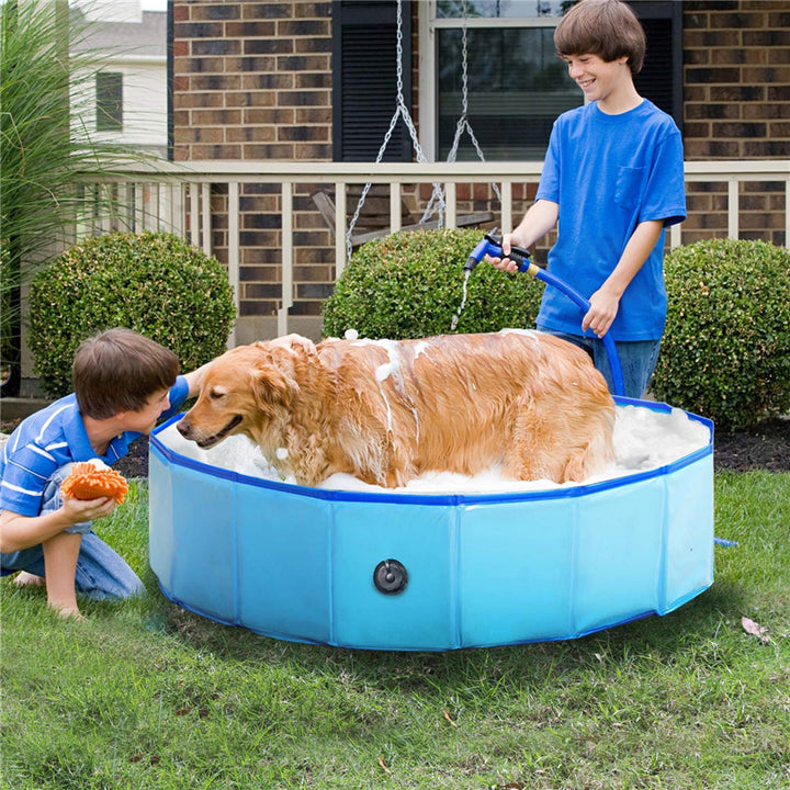 Foldable Pet Bath Swimming Pool For Indoor And Outdoor Use