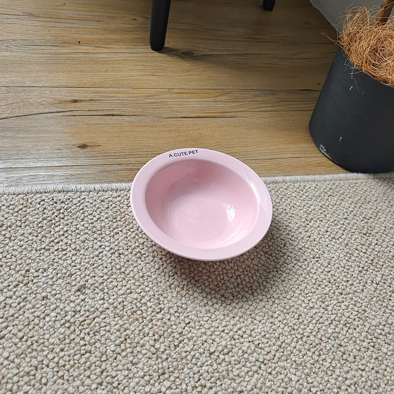 Ceramic Anti-Tumble Raised Pet Food And Water Double Bowl Stand