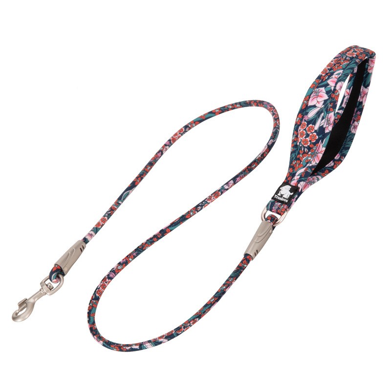 Outdoor Pet Floral Round Hand Holding Rope