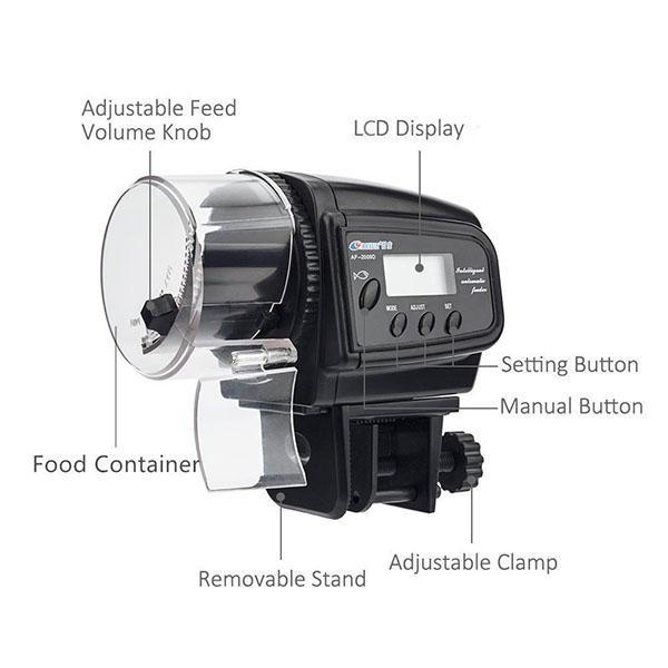 Digital Automatic Pet Fish Feeder For Aquarium System