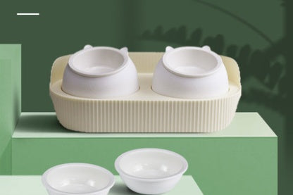 Pet Ceramic Cervical Spine Protection Food Bowl