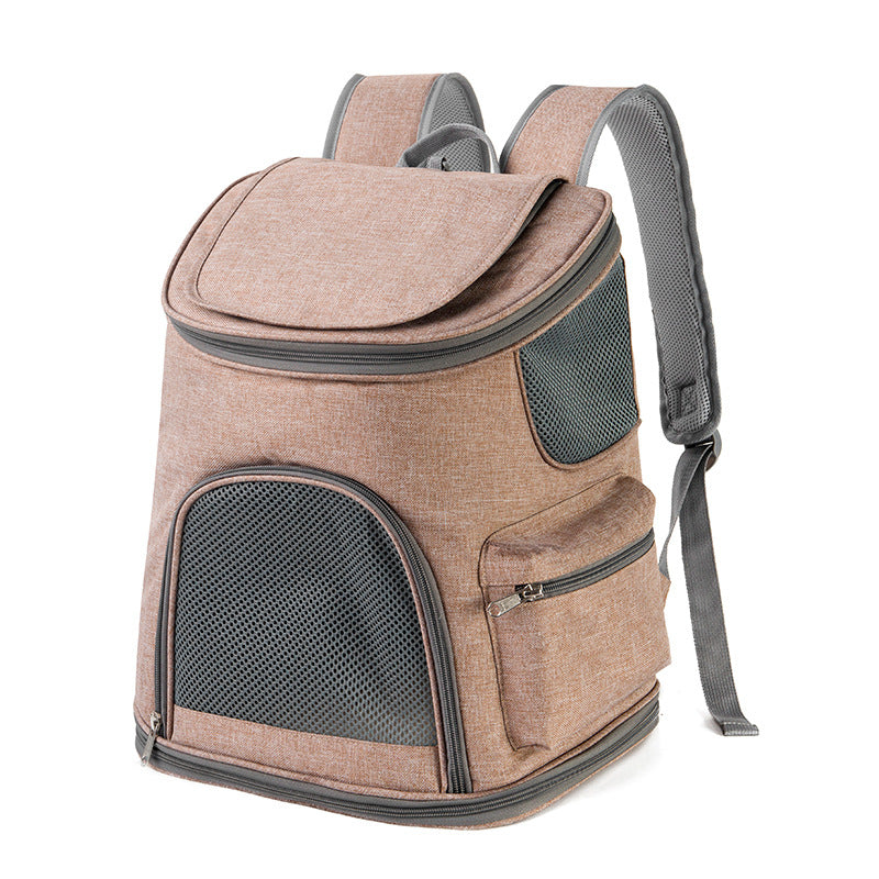 Pet Oxford Cloth Portable Shoulder Backpack Bag