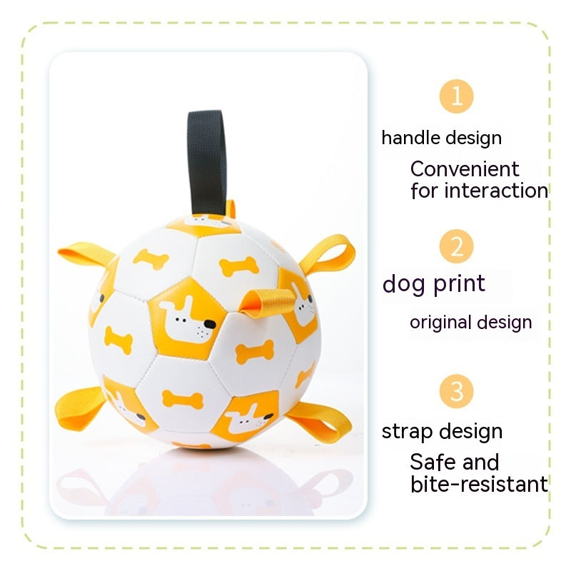 Pet Interactive Football Outdoor Training Bite Chew Teething Ball Toy