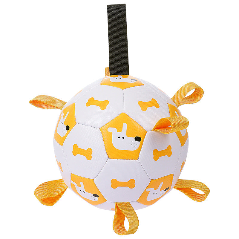 Pet Interactive Football Outdoor Training Bite Chew Teething Ball Toy