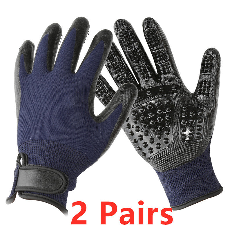 Pet Grooming Glove For Shedding Removal And Massage Cleaning Tool