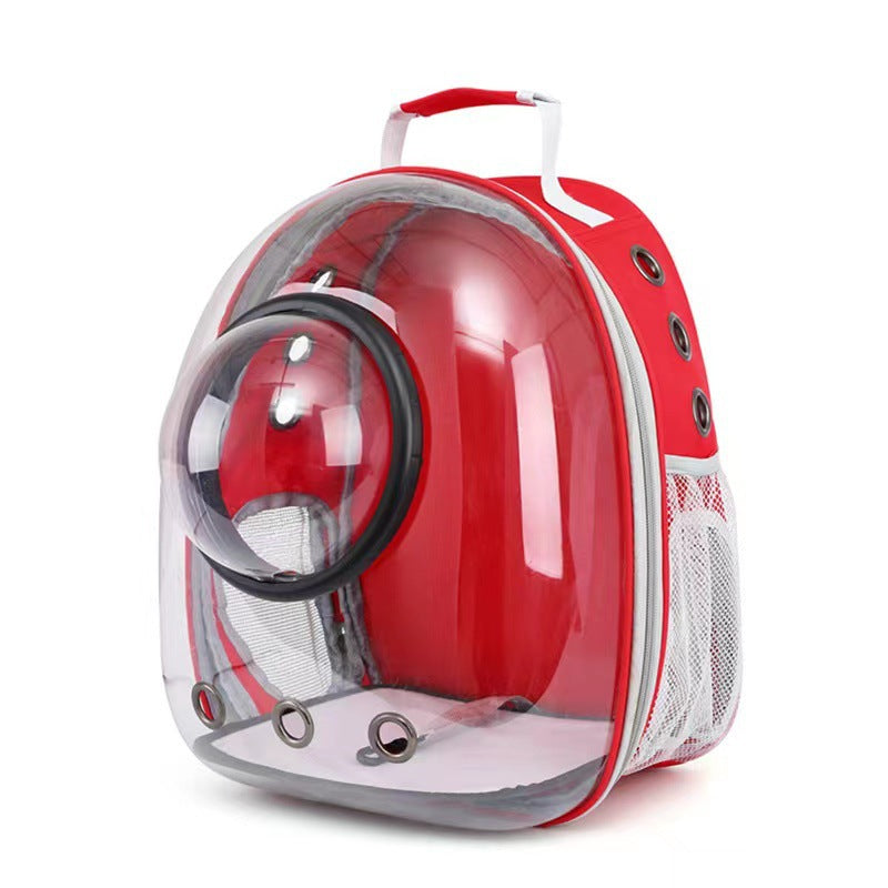 Pet Transparent Skylight Breathable Large Capacity Backpack Bag