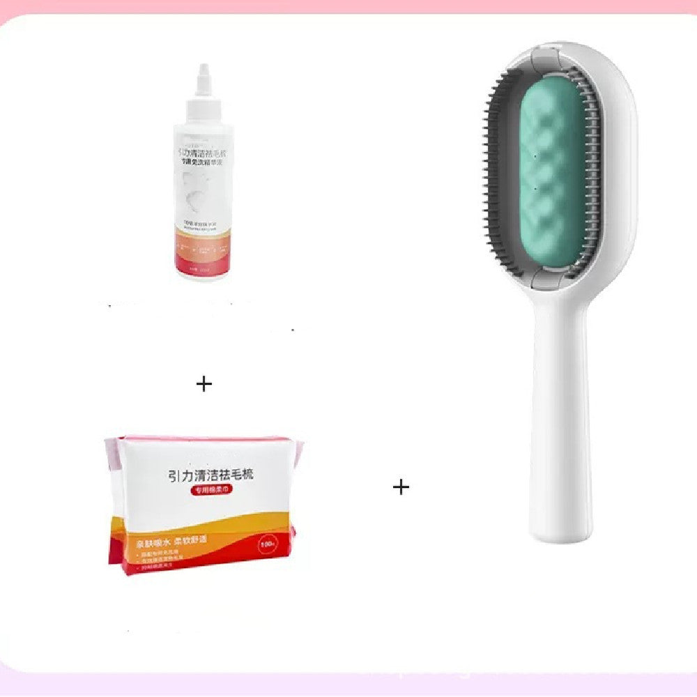 Pet Grooming Brush With Tank For Detangling And Hair Removal